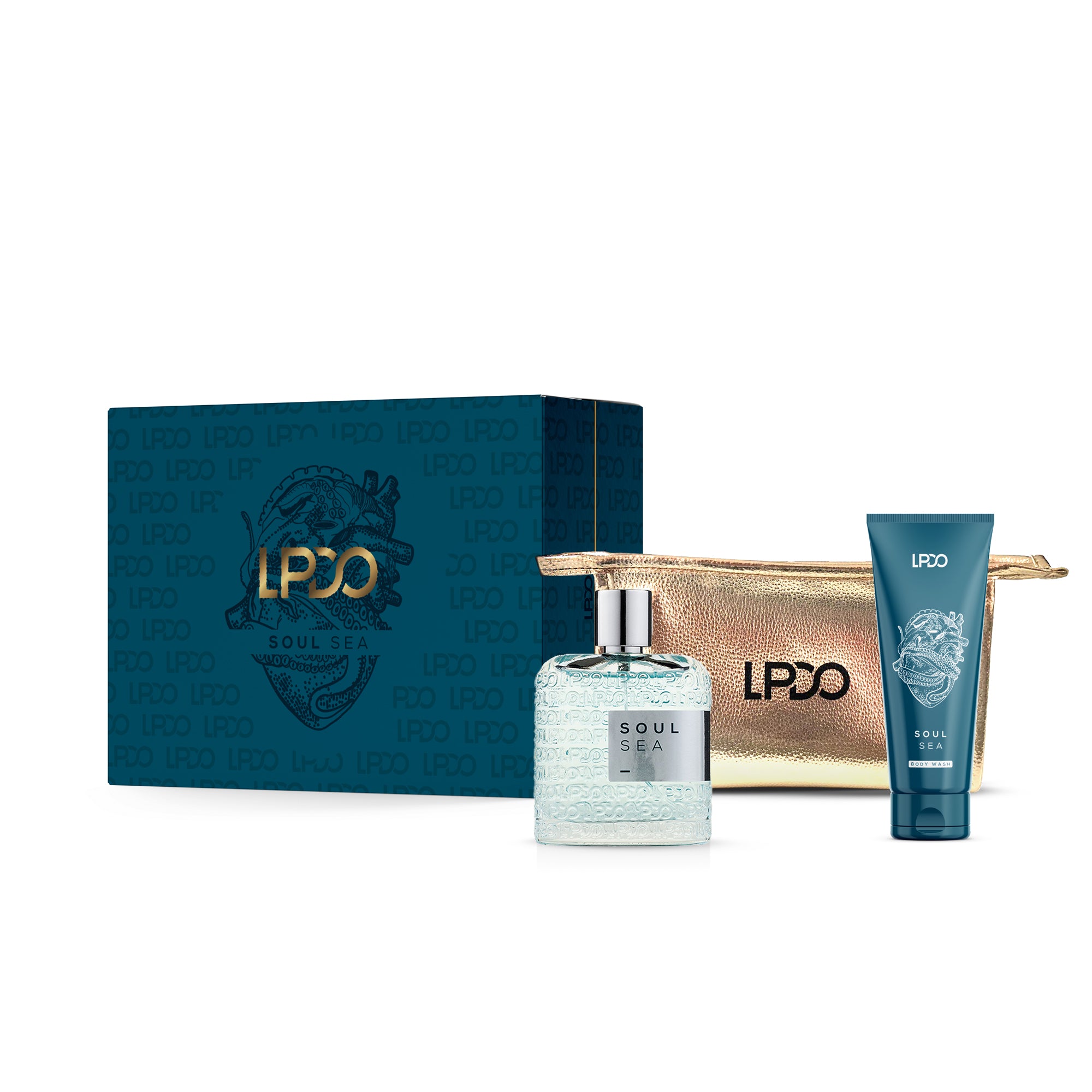 SOUL SEA - COFANETTO EAU DE PARFUM 100ML, BAGNOSCHIUMA 100ML & POCHETTE