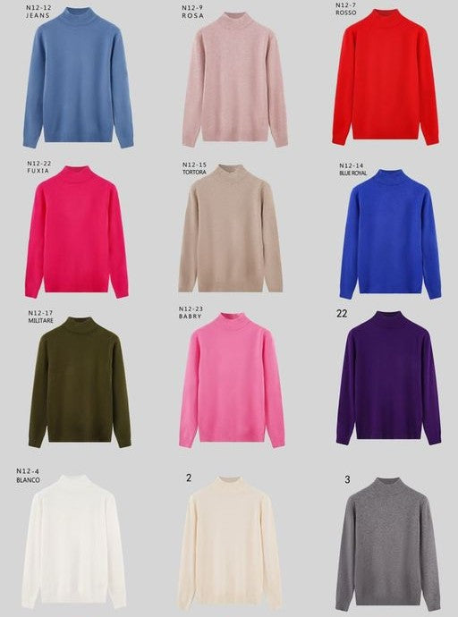 MAGLIA BASIC COLLO ALTO