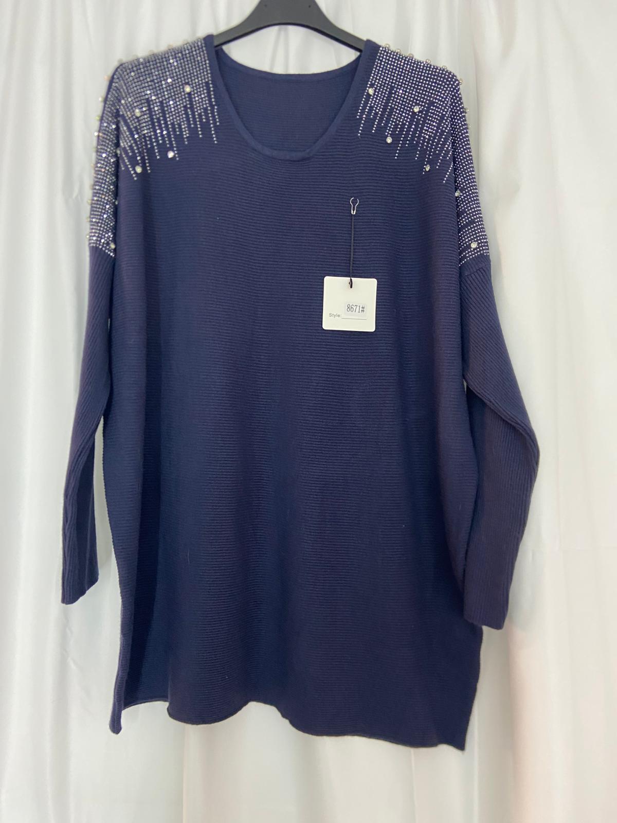 MAGLIA CON STRASS