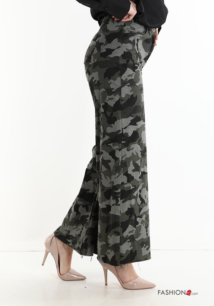 eshopperiamo PANTALONE IN COTONE CAMOUFLAGE