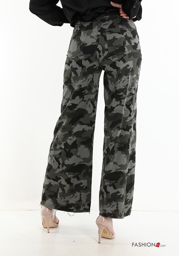 eshopperiamo PANTALONE IN COTONE CAMOUFLAGE