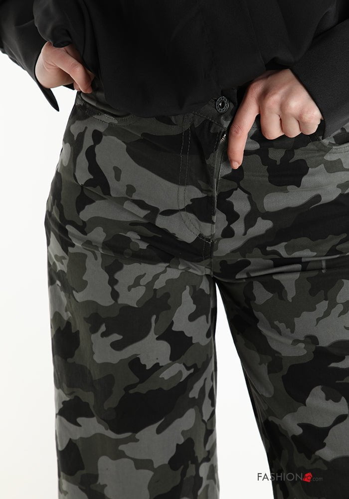 eshopperiamo PANTALONE IN COTONE CAMOUFLAGE