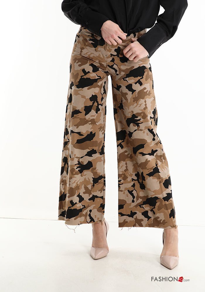 eshopperiamo PANTALONE IN COTONE CAMOUFLAGE