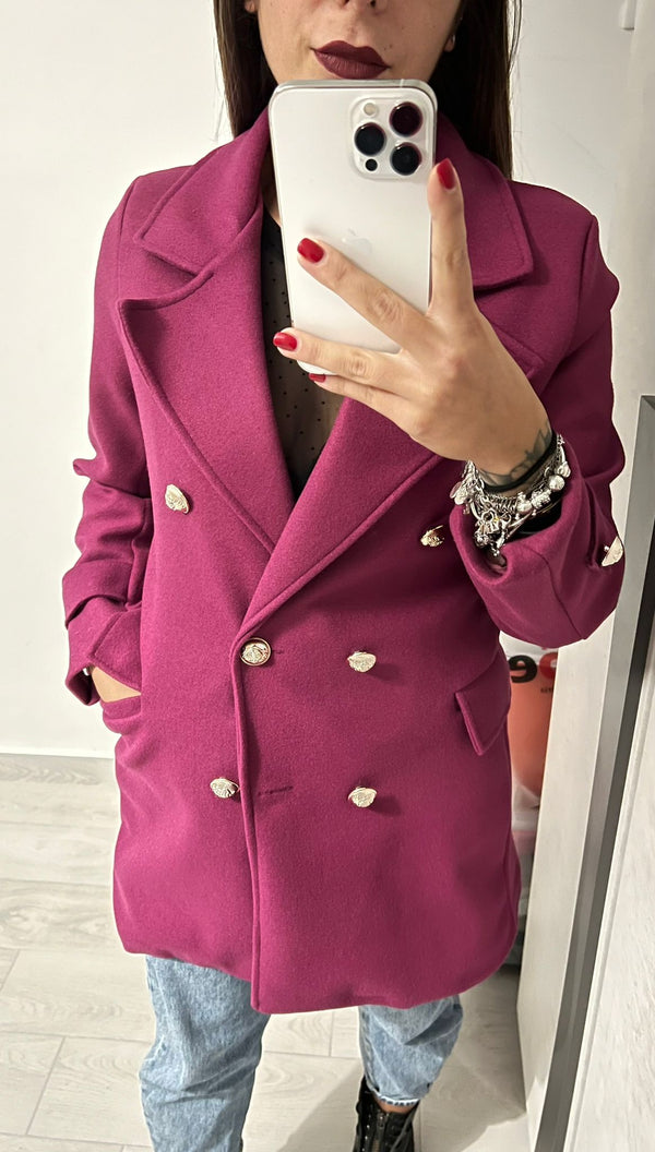 DOUBLE-BREASTED LAPELS COAT